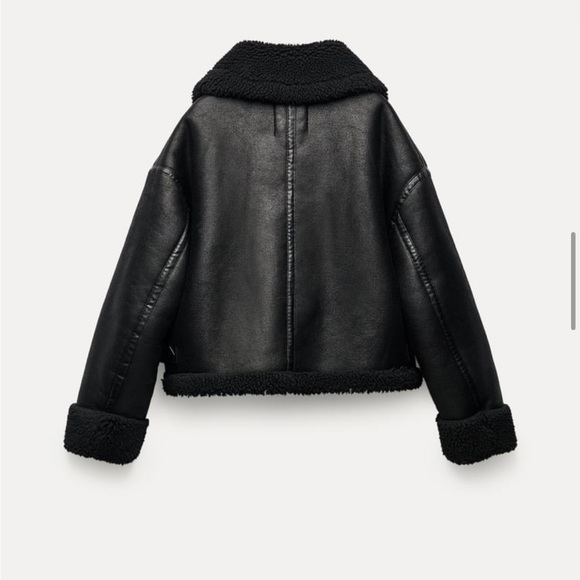NWT faux leather jacket - Picture 3 of 6